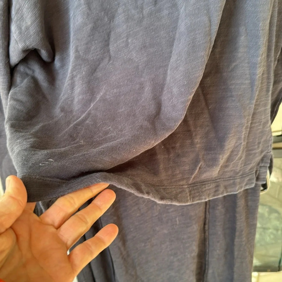 J.Crew Gray / black Vintage Fleece Cotton Terry Turtleneck Sz M - Picture 6 of 13